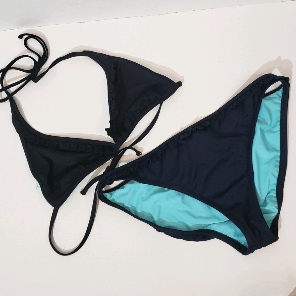 J.crew bikin ruffle trimmed bathingsuit
